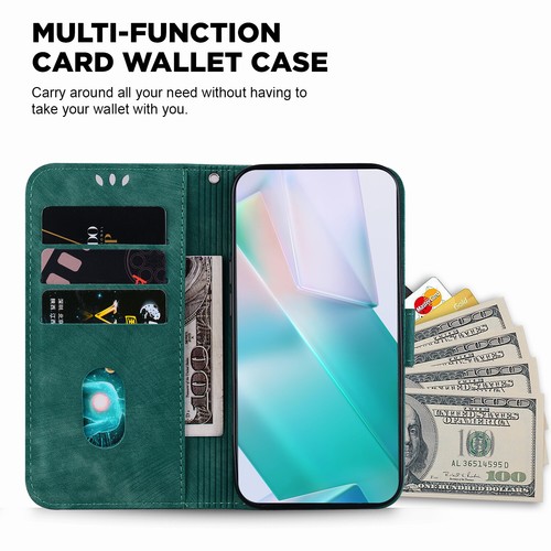 Flip Magnetic Tiger Leather Card Wallet Shockproof Phone Case For Various Covers - Picture 7 of 28