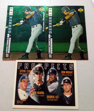 Derek Lee 1994 Upper Deck Top Prospect Electric Diamond &1996 Topps Prospects