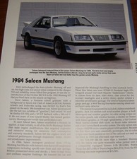 1984 Saleen Mustang Specs Info Photo 84 Gt 5.0 302 83