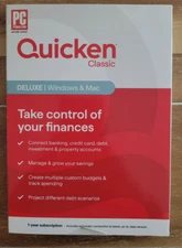 Quicken Classic Deluxe Personal Finance - 1 Year Subscription (Windows/Mac)