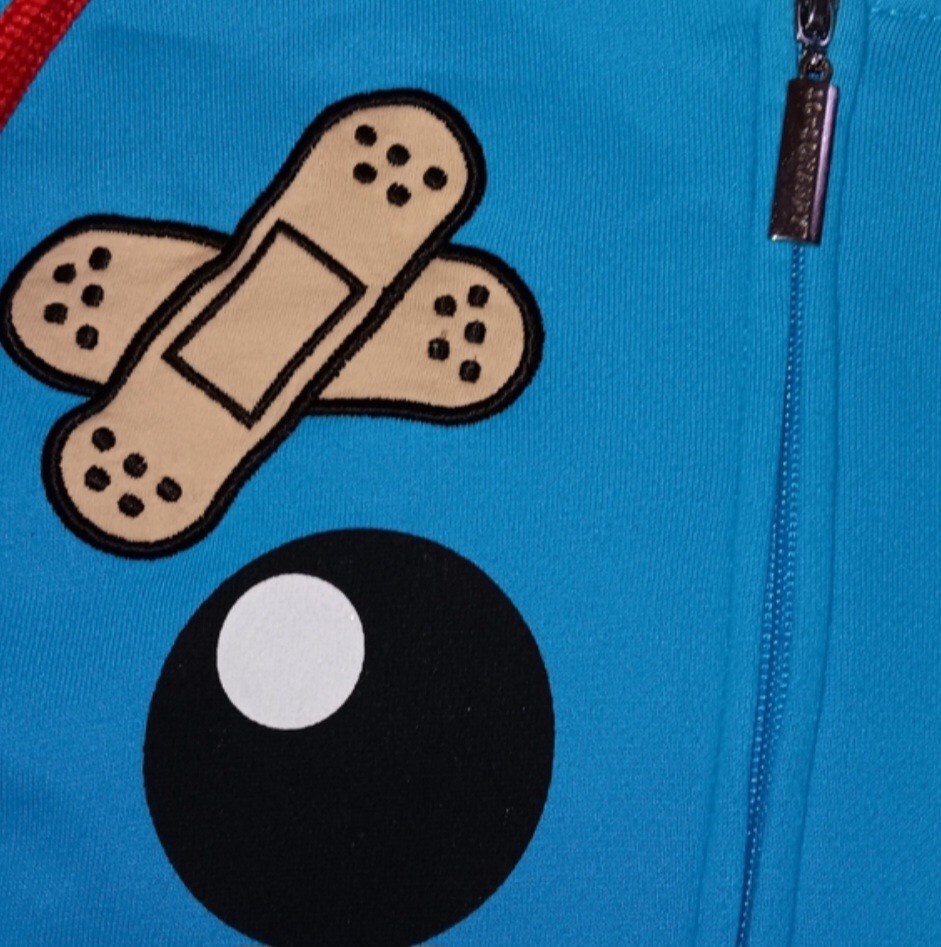 2012 So So Happy Ozzie Monster Hoodie Jacket Emo Vintage Hooded