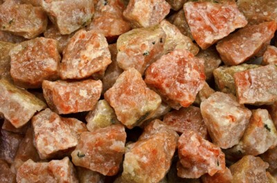 1 lb Sunstone Rough Stones - Natural Crystal Mineral Rock Specimens Tumbling