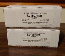 HIGH PRESSURE SODIUM USHIO-LU150/MED/ 150 Watts Clear E17 Bulb SOLD-LOT 2 -NEW