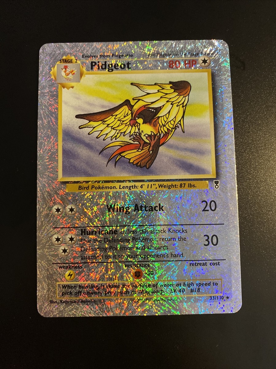 Pidgeot Reverse Holo 33/110 Legendary Collection Set Pokemon Card