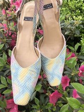 Stuart Weitzman Pastel Snake Vintage Slingback