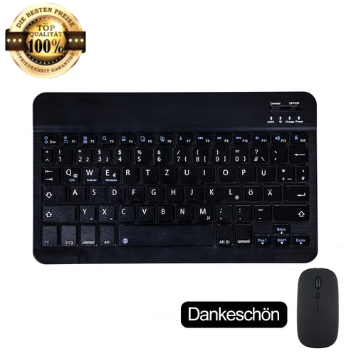 Deutsche Wireless Tastatur kabellos Keyboard Inkl. Funk Maus Für PC Handy Tablet - Bild 17 von 33