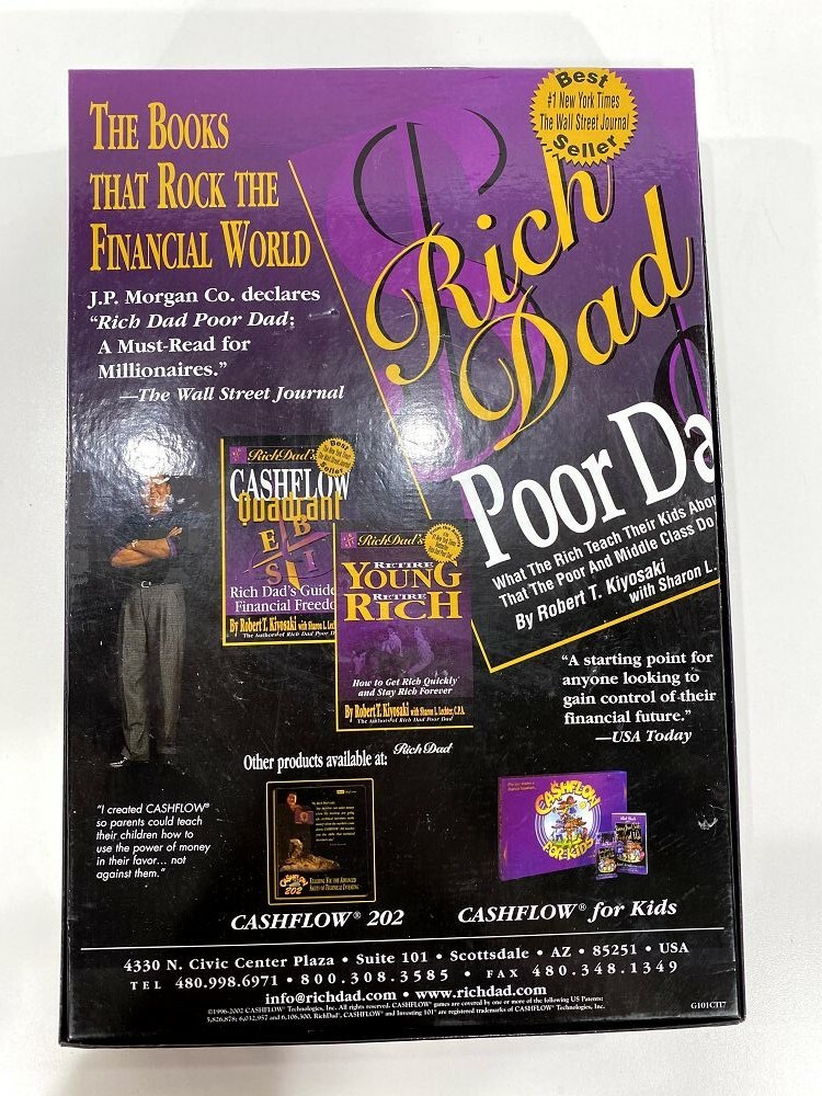 CASHFLOW 101 Rich Dad Poor Dad Robert Kiyosaki Board Game Fullset