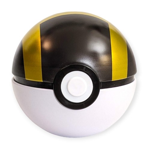 Ultra Ball Pokemon Collectible Tin: Black and Yellow Pokeball (Empty) - Picture 1 of 2