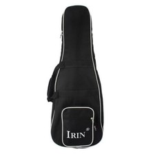 IRIN weiche schwarze Mandoline Tasche Etui Abdeckung mit Schulter Rucksack doppelte Riemen
