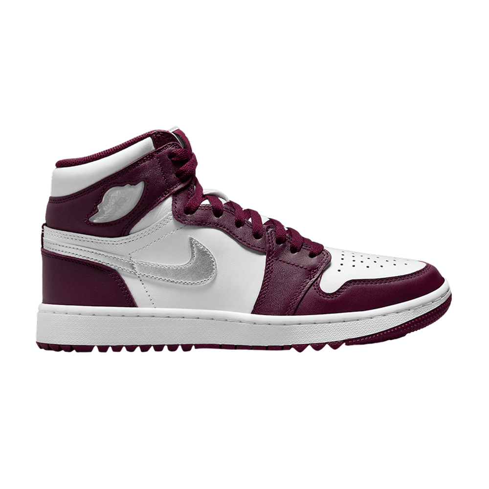 Jordan High G Golf Shoes Bordeaux White Size 10 NEW With BOX FOR SALE
