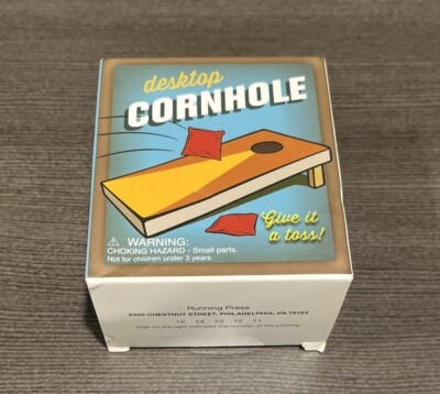 Desktop Cornhole Miniature Corn Hole Game In Glorious Plastic With Booklet
