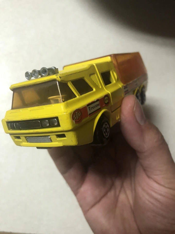 Matchbox Super Kings K7 1972 amarillo equipo de carreras coche transportador transportador 1/43 Foto 4 de 4