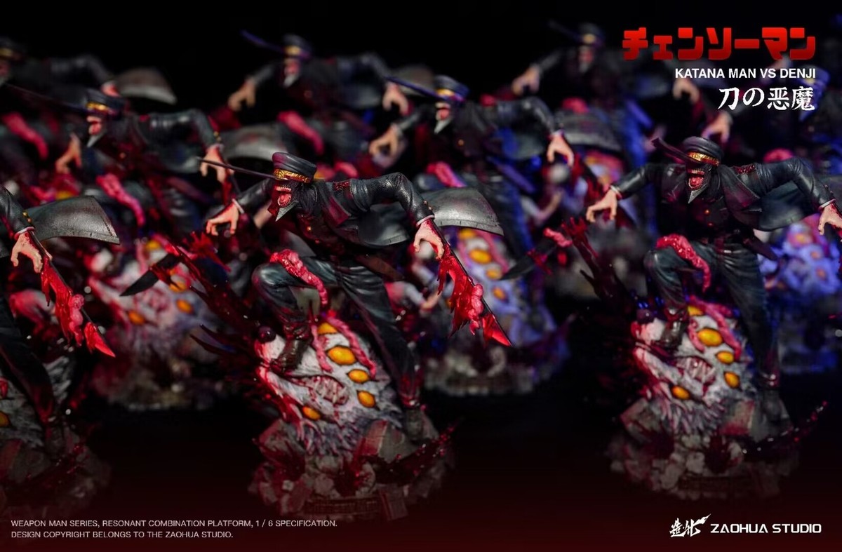 Samurai Sword Resin ZAOHUA Studio Chainsaw Man Statue with Denji