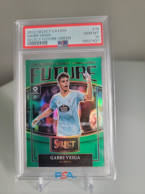 2022 Panini Select La Liga Gabri Veiga Future Stars-Green GEM-MT PSA 10 💎 5/5