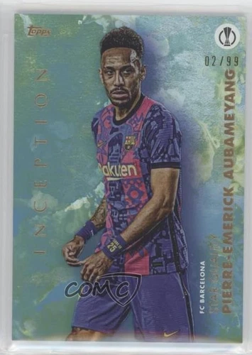 2021-22 Topps Inception UCL Star Quality Green /99 Pierre-Emerick Aubameyang
