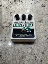 Used Electro-Harmonix EHX Big Muff Pi w/ Tone Wicker Fuzz Guitar Effects Pedal