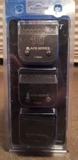 Black Series, Size 10 1.5mm, 30 0.5mm, 40 0.25mm Detachable Clipper Blades.