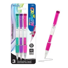 BAZIC Crown Dazzle 0.5 mm Mechanical Pencil (3/Pack), pack of 24
