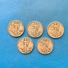 Lot of 5 WALKING LIBERTY HALF DOLLARS - 1943-1947