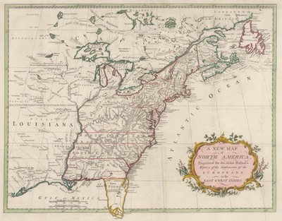 Eastern United States 1780 Vintage Historic Map Poster Print