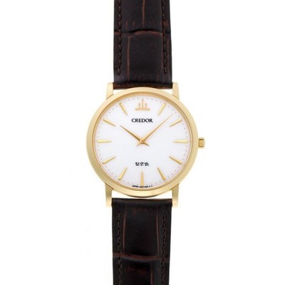 SEIKO CREDOR SIGNO U.T.D. GBAQ976 6870-00B0 White Dial Yellow Gold