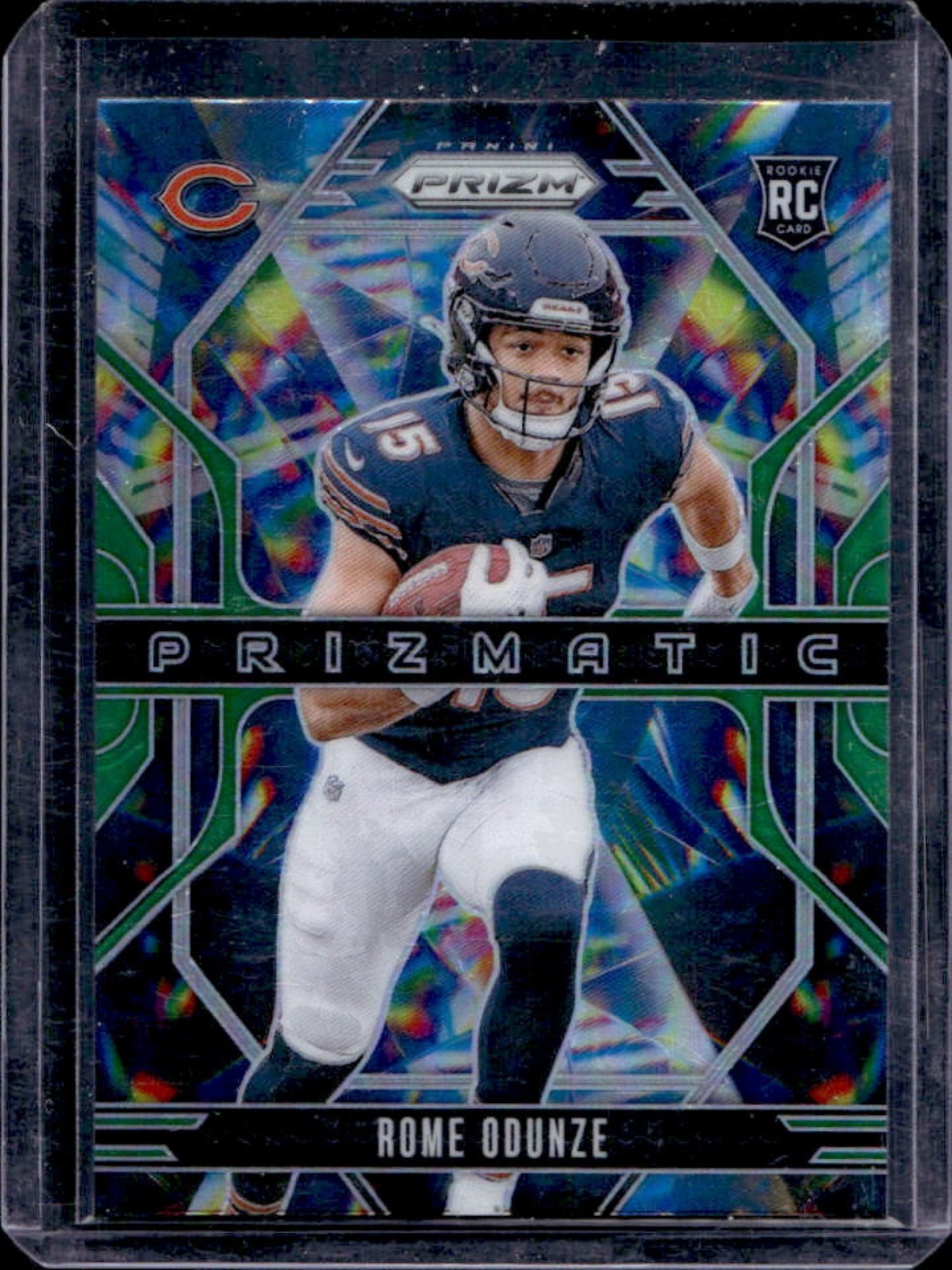 2024 Prizm Rome Odunze Prizmatic RC Green Rookie #9 Bears