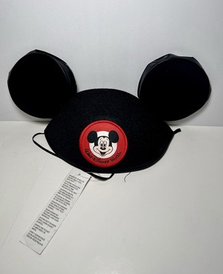 Disney World Mickey Mouse Adult Face Mask Ears Black 56cm