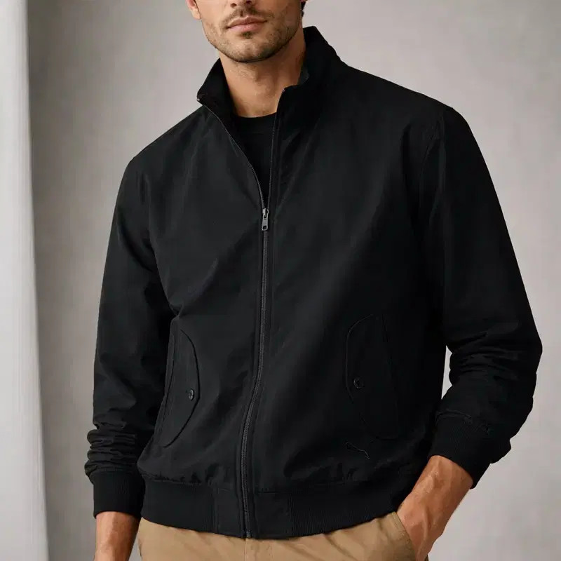 Puma Black Harrington Casual Jacket Men 100 thumbnail 10
