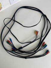 2 RCA Male Audio Visual Cable Red Blue Green ...