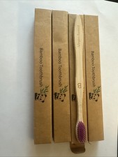 7 Bamboo Toothbrush Biodegradable Toothbrushes SOFT Broad NEW