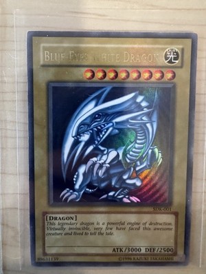 Konami Blue-Eyes White Dragon SDK-001 Ultra Rare Holo Unlimited Eng 3000/2500