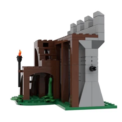 Mocs Bricks Sets MOC-85699 Medieval Modular Staircase 163 Parts Building Toys - Image 1 of 4