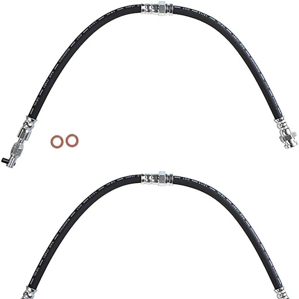 Manguera hidráulica de freno exterior delantero para Mazda B2200 1990-1991 2 X línea de freno Foto 2 de 2