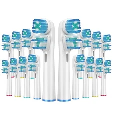 16 Pcs Double Heads Replacement Toothbrush Heads Compatible with Oral B Braun...