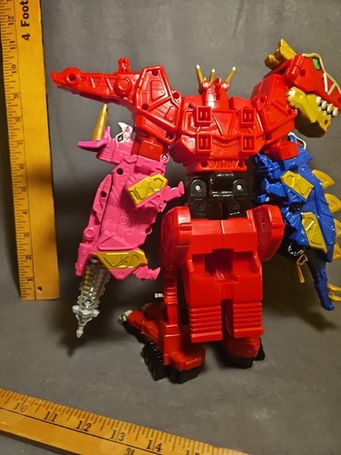 Figura Dino Charge Deluxe Megazord Zord Builder Power Rangers Bandai 11" - Imagen 10 de 20