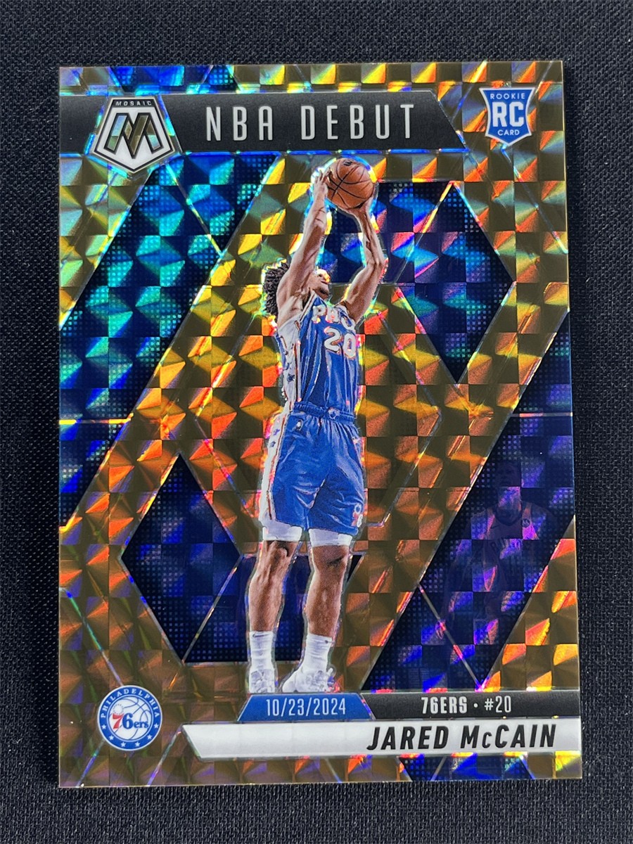 2024-25 Panini Mosaic Jared Mccain #263 Bronze Prizm NBA Debut RC Rookie /75
