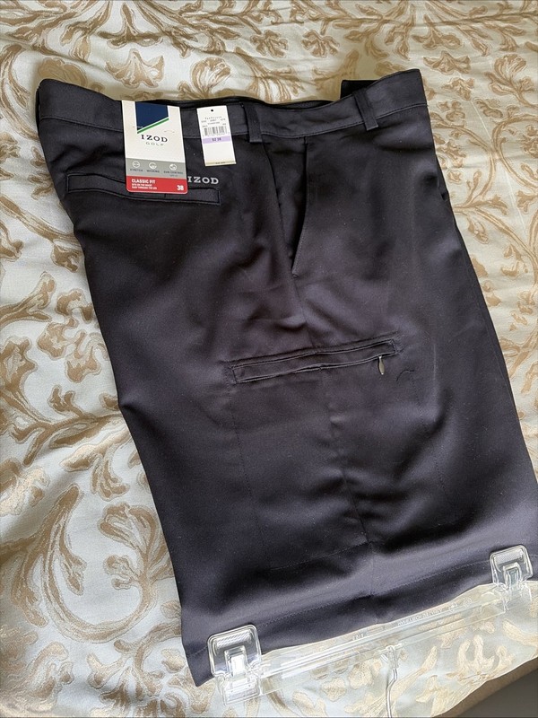 New With Tags, Izod Black Golf Shorts