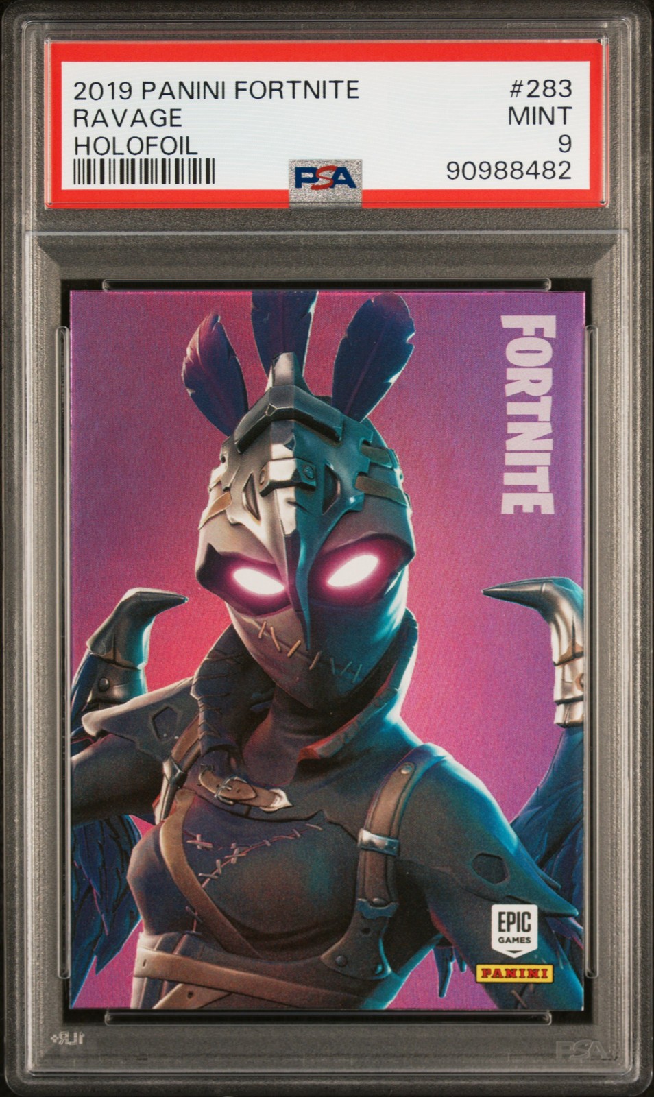 2019 Panini Fortnite Ravage Holofoil #283 PSA 9