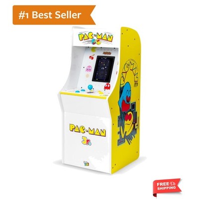 Pac Man Jr Series Free Standing Machine, 3 Games, 8'' Liquid Crystal Screen - ...