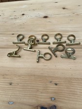 10 X 22 mm Brass School Board Pipe Clips/Brackets