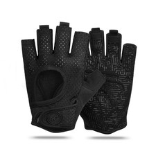 MOREOK Workout Gloves for Men/Women- 3/4 Finger  Curved Open X-Large, Black