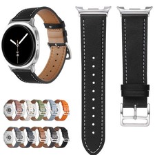 For Samsung Galaxy Watch 8 Classic 46mm/8 40/44mm Leather Adjustable Strap Band
