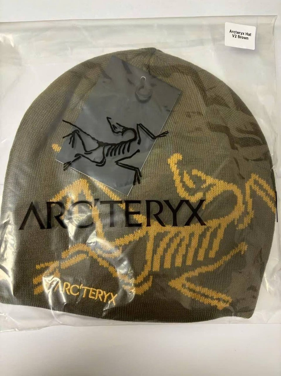Arc'teryx Bird Head Toque Beanie Hat Brown Merino Wool Knit Winter