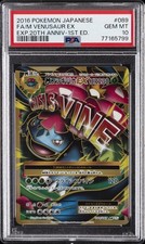 2016 POKEMON JAPANESE EXPANSION 20TH ANNIVERSARY FULL ART/M VENUSAUR EX PSA 10