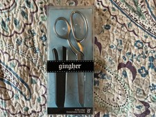 Gingher 8-Inch Knife Edge Dressmaker's Shears W Protective Sheath READ LISTING 