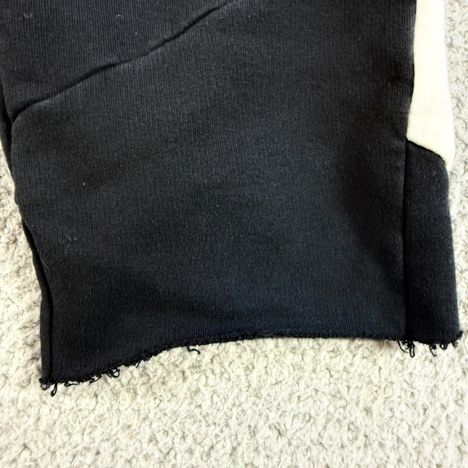 Next 82 Pantalones Cortos Atléticos Negros Púrpura Niños 11 Años Mezcla Algodón Dobladillo Crudo Cordón Foto 2 de 4