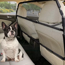 Dog Car Barrier Escape-Proof, 50" Wide Car Divider for 2nd 3rd Row Seats & Ca...