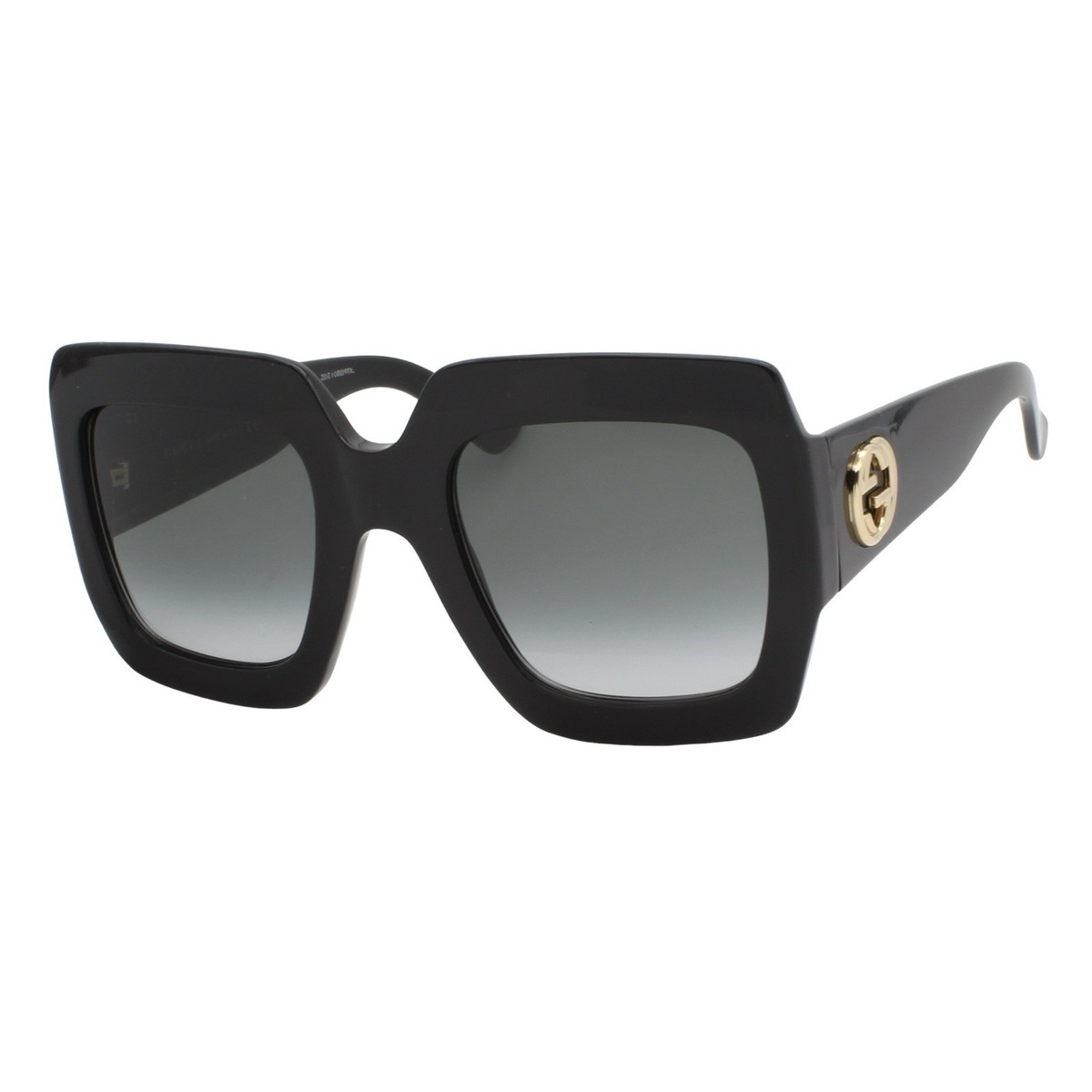 Gucci Glossy Black Sunglasses with Gold Detailing Gucci Sunglasses GG1436S 001 main image 3