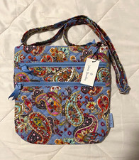Vera Bradley Triple Zip Hipster Crossbody Bag...