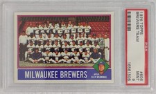 Hank Aaron 1976 Topps #606 Brewers Team PSA 9 MINT!